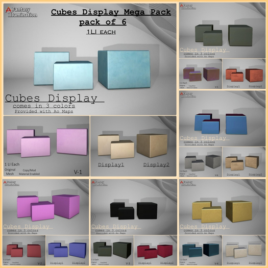 Cubes Display Mega Pack