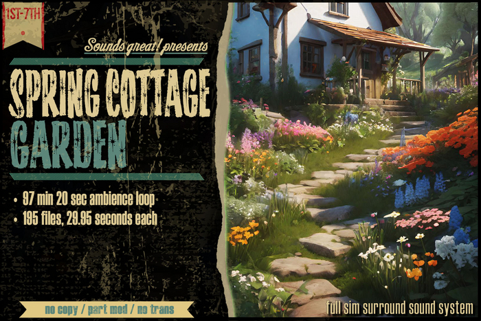 Sounds Great! Ambient System - Spring Cottage Garden