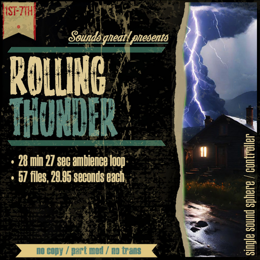Sounds Great! Single Controller - Rolling Thunder