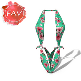 Teal Sakura Suri Swimsuit Belleza Curvy