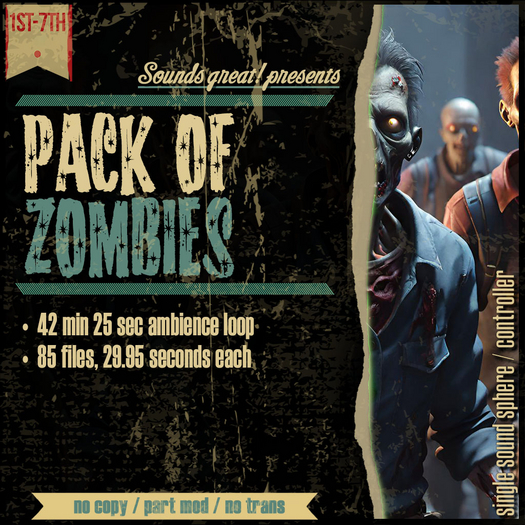 Sounds Great! Single Controller - Pack of Zombies