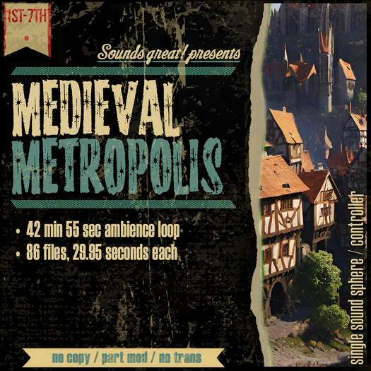Sounds Great! Single Controller - Medieval Metropolis