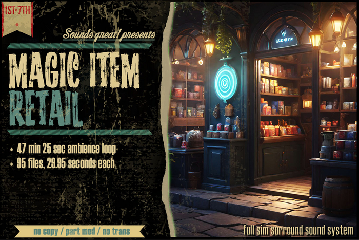 Sounds Great! Ambient System - Magic Item Retail