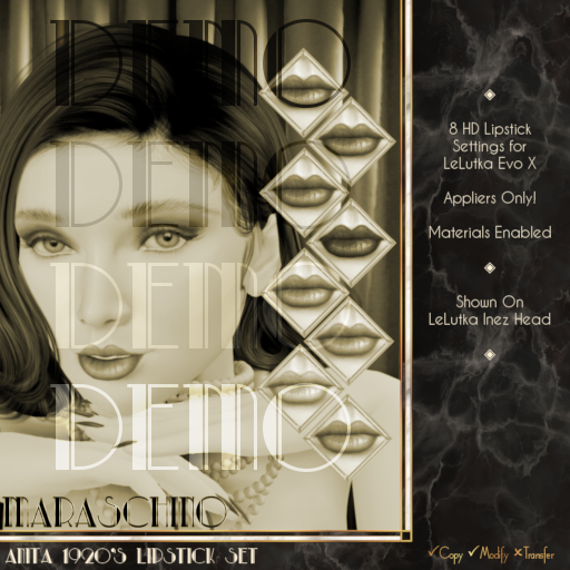 Maraschino - Anita LeLutka 1920s Lipstick - DEMO