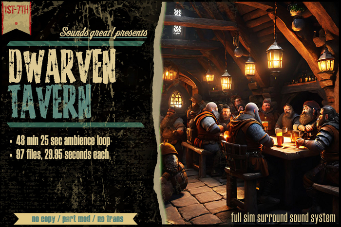 Sounds Great! Ambient System - Dwarven Tavern Ambience