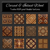 *Wallflowers* Carved & Inlaid Wood