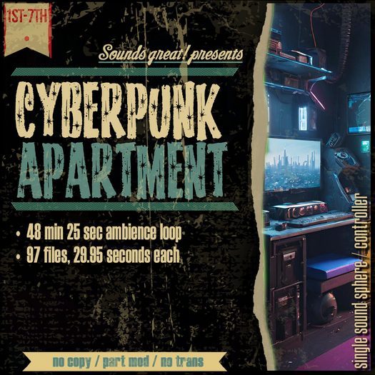 Sounds Great! Single Controller - Cyberpunk Apartment