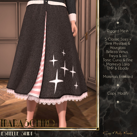 Maraschino - Estelle Skirt - Black