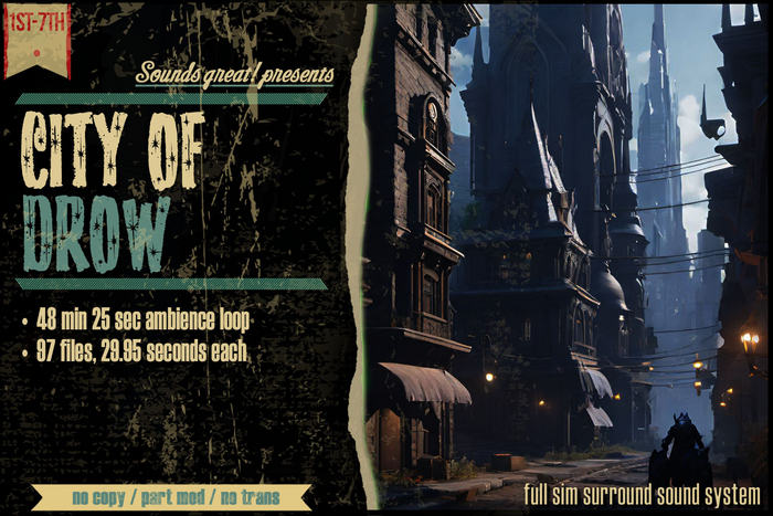 Sounds Great! Ambient System - City of Drow