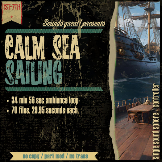 Sounds Great! Single Controller - Calm Sea Sailing