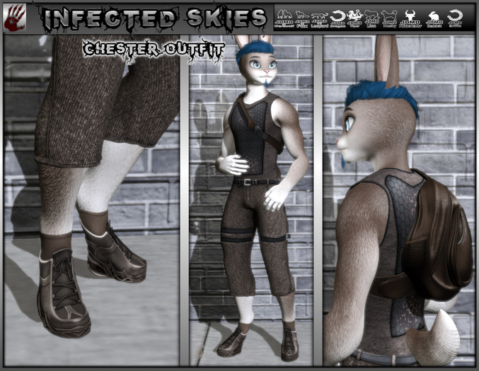 *IS* Chester Outfit Furry Brown  