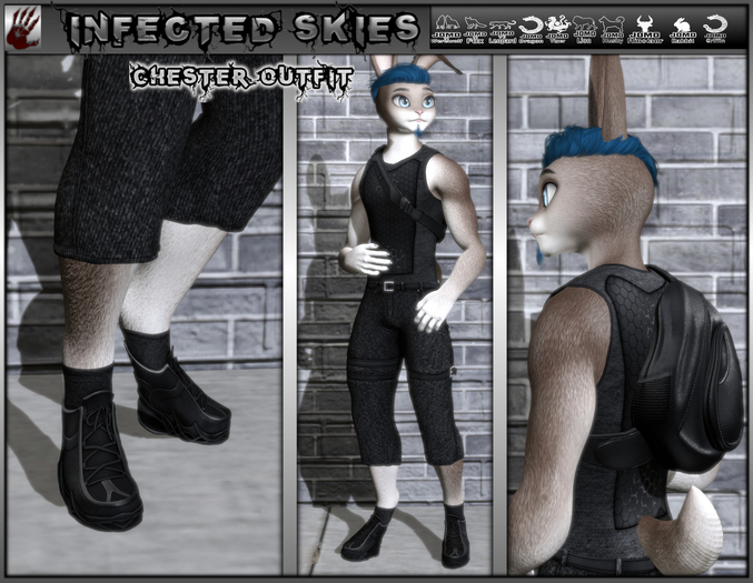 *IS* Chester Outfit Furry Jet  