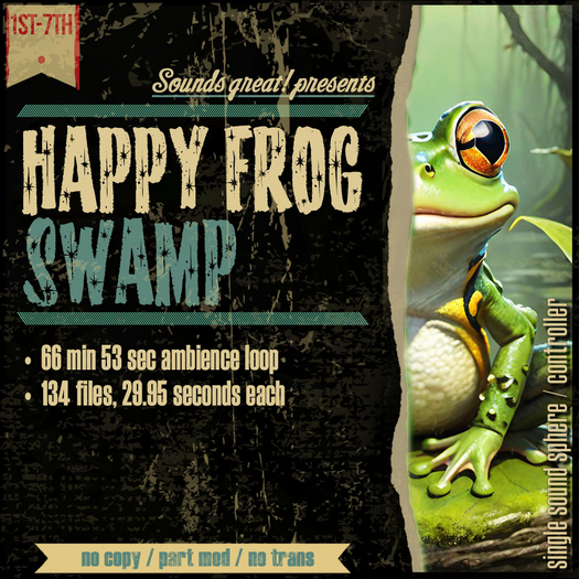 Sounds Great! Single Controller - Happy Frog Swamp