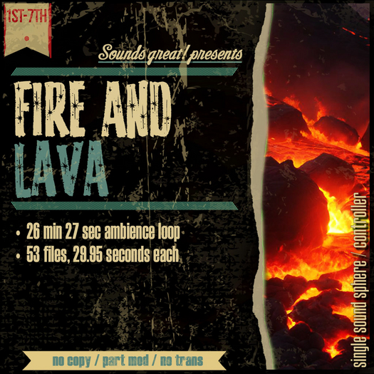 Sounds Great! Single Controller - Fire and Lava