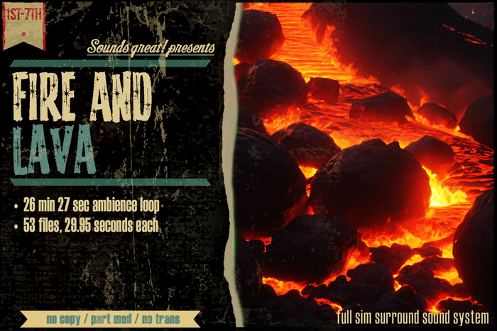 Sounds Great! Ambient System - Fire and Lava