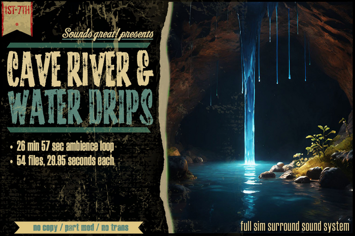Sounds Great! Ambient System - Cave River & Dripping Water