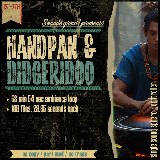 Sounds Great! Single Controller - Calming Handpan & Didgeridoo