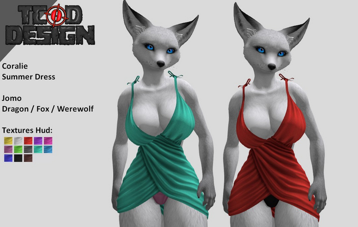 Summer Dress Jomo ~ Coralie [Textures Hud]. DEMO