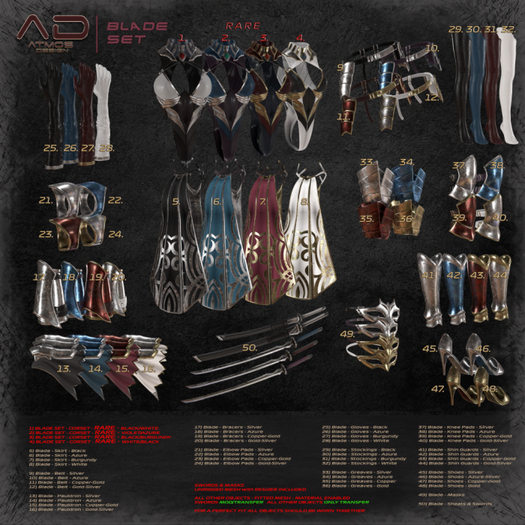28 Blade GLOVES White [AD]