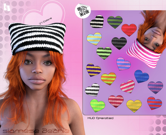 @https. Siamese Beanie FATPACK & HUD [ UNISEX ]