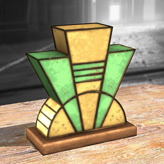 {Unflat Stuff} Art Deco Lamp