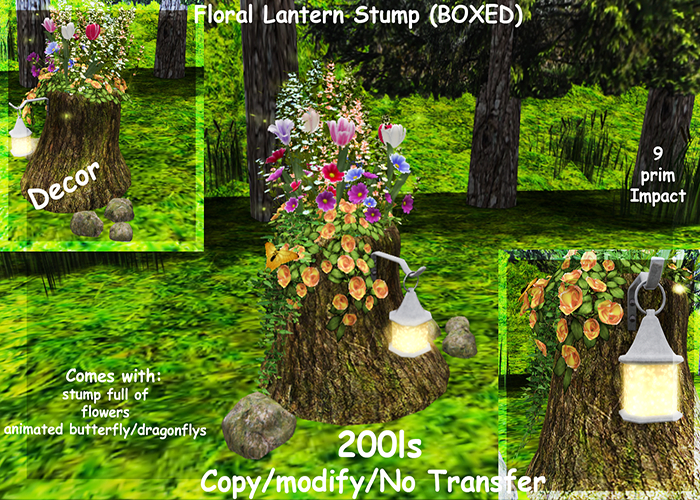 Floral Lantern Stump (BOXED)
