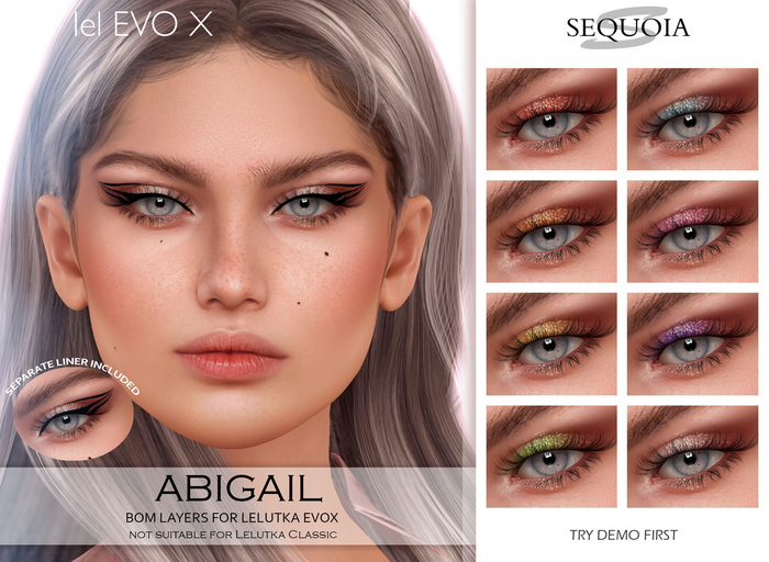 ::Sequoia:: Abigail BOM eyeshadows+liner for EvoX