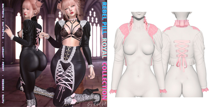 Rebelpill - Royal Collection Jacket White