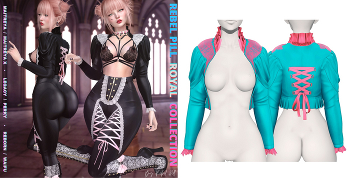 Rebelpill - Royal Collection Jacket Turquise