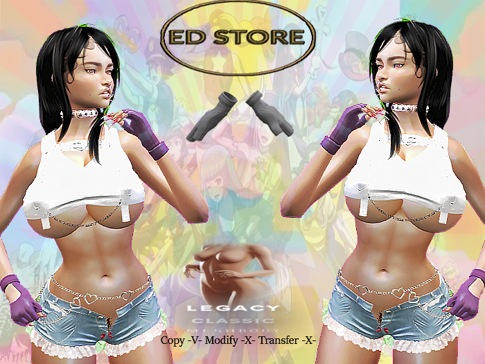 EDStore - Gloves Style Angel -Gray-(Legacy)