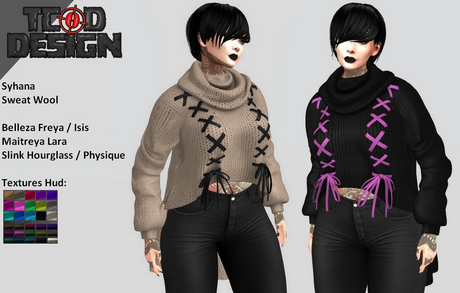 Second Life Marketplace - Sweat Wool ~ Syhana [Textures Hud]. DEMO