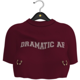Little Star : Dramatic Tee [Muted Claret]