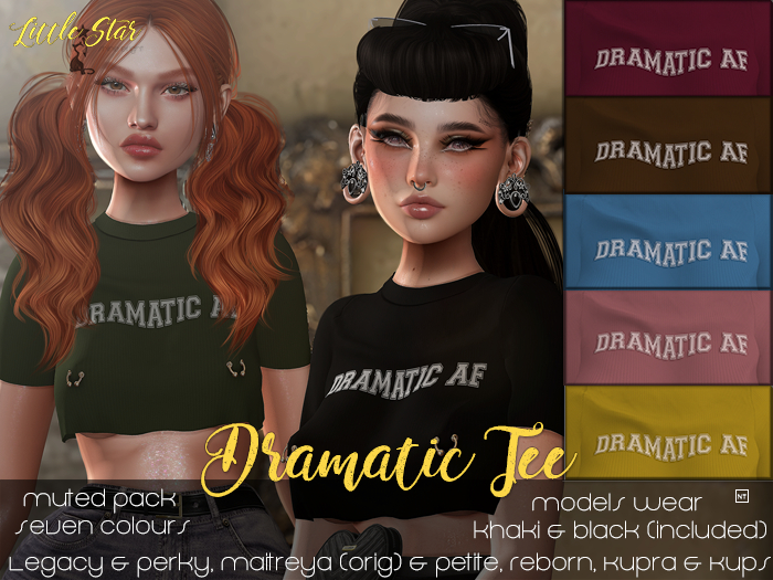 Little Star : Dramatic Tee [Muted Pack] FATPACK