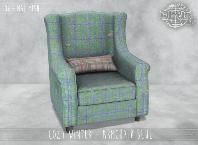 -DRD- Cozy Winter - Armchair Blue