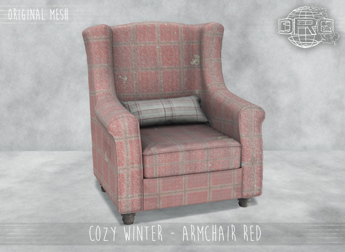-DRD- Cozy Winter - Armchair Red