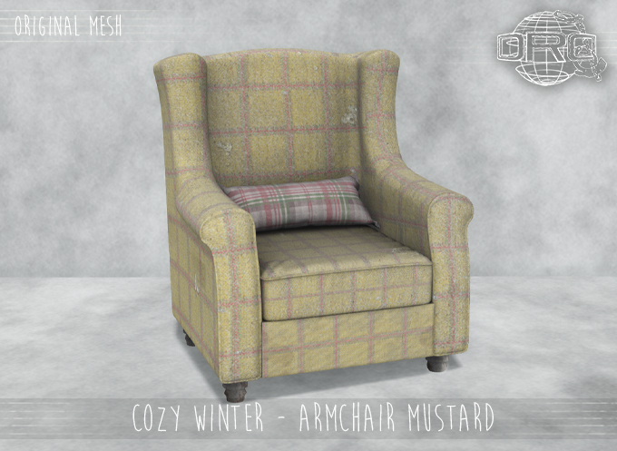 -DRD- Cozy Winter - Armchair Mustard