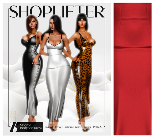 [SHOPLIFTER] - 'Monroe' Bodycon Dress / Red