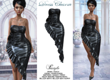 PROMO! InStyle Dress .::Charm::..-Black latex