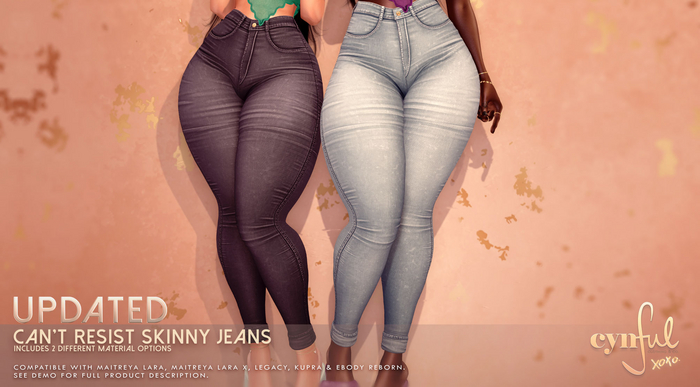 Cynful Can't Resist Skinny Jeans - Fatpack  (Check description for included sizes)