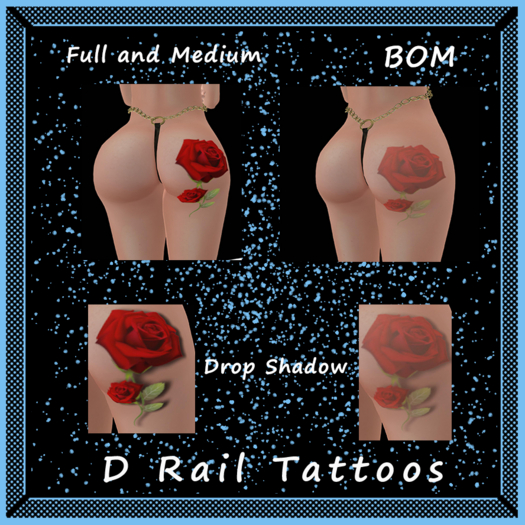 Red Rose Butt Tattoo – BOM
