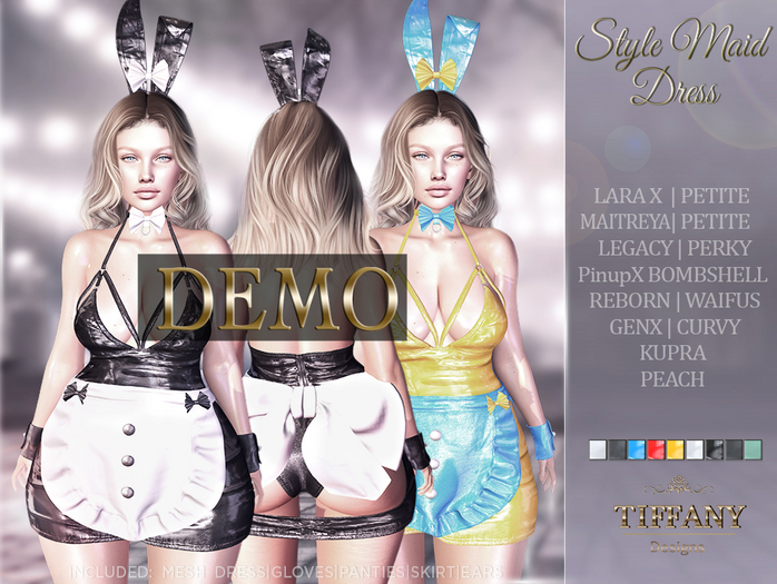 ::TD:: Style Maid Dress [Mesh] DEMO + Lara X