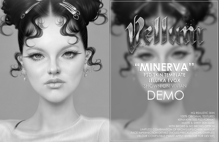 VELLUM MINERVA PSD SKIN TEMPLATE DEMO