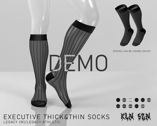KLN SZN - Executive Thick&Thin Sheer Socks Demo