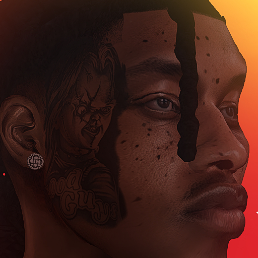 OdellHead CHUCKY RIGHT FACE TATTOO