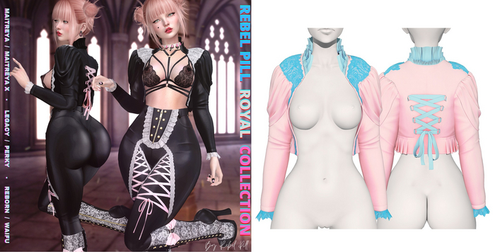 Rebelpill - Royal Collection Jacket Baby Pink