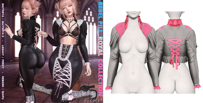 Rebelpill - Royal Collection Jacket Light Grey