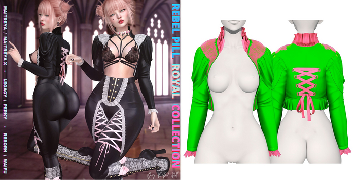 Rebelpill - Royal Collection Jacket Neon Green