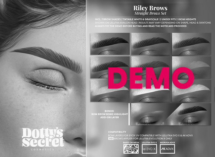 Dotty's Secret - Riley - Straight Brows [EVOX][DEMO]