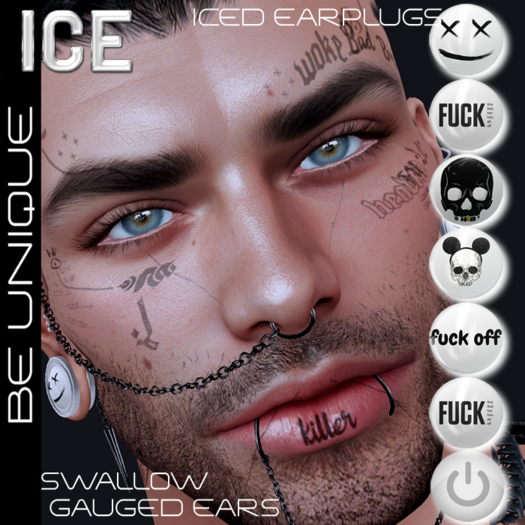 (ICE) Iced Gauged Earplugs