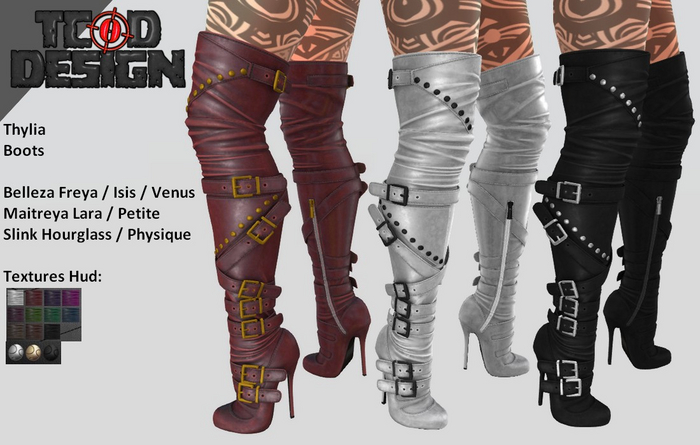 Boots ~ Thylia [Textures Hud]. DEMO